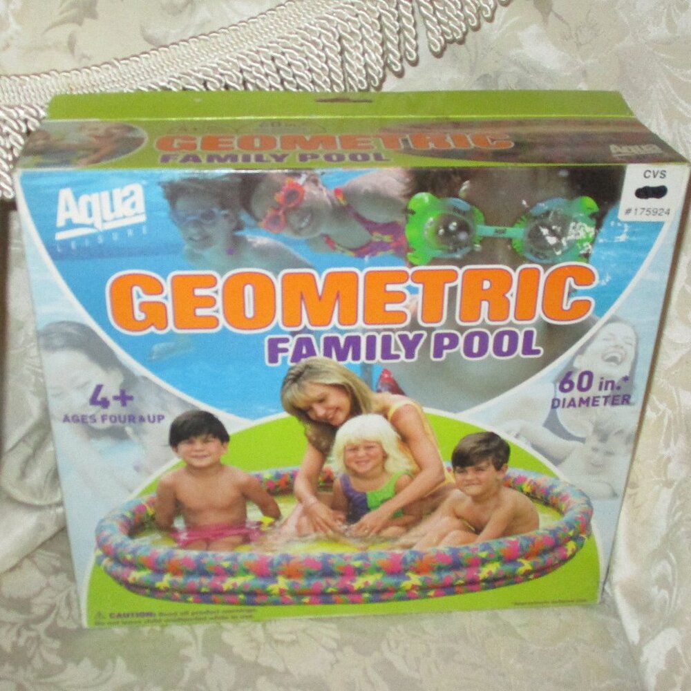 Aqua Leisure Geometric Family pool vintage 2001 NEW